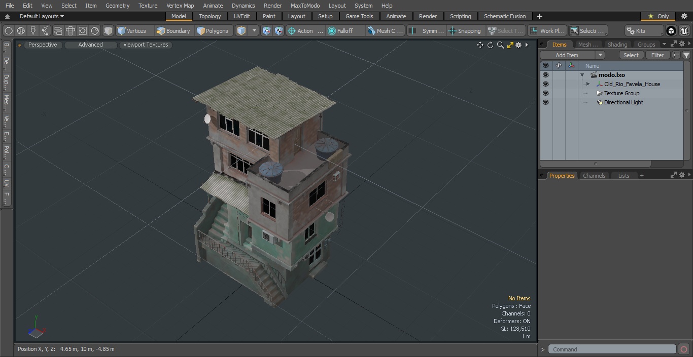 3D model Old Rio Favela House