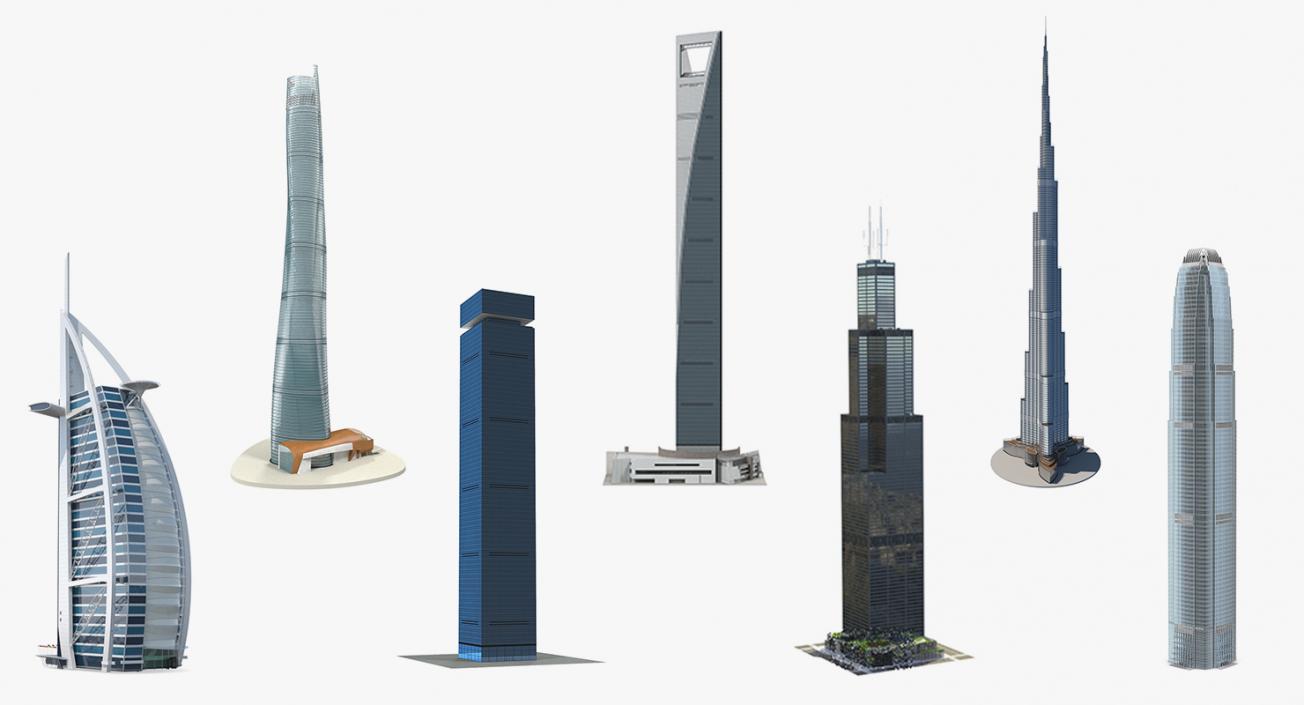 Skyscrapers Collection 5 3D model