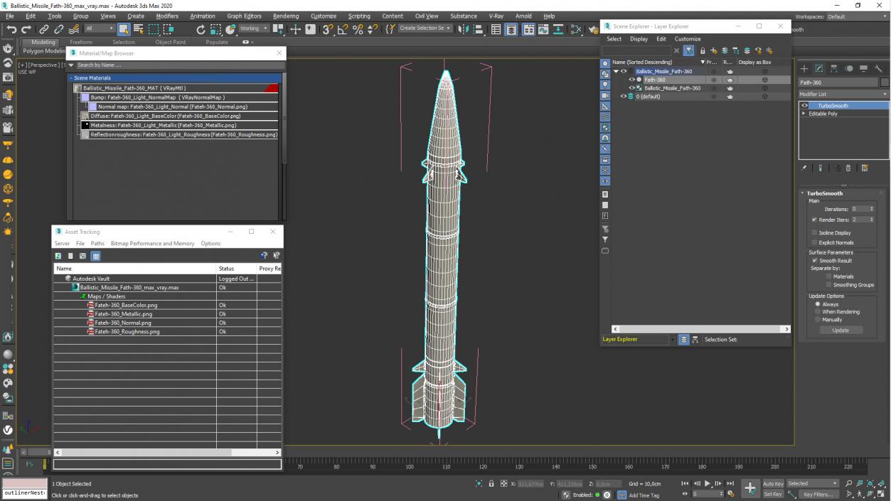 3D Ballistic Missile Fath-360