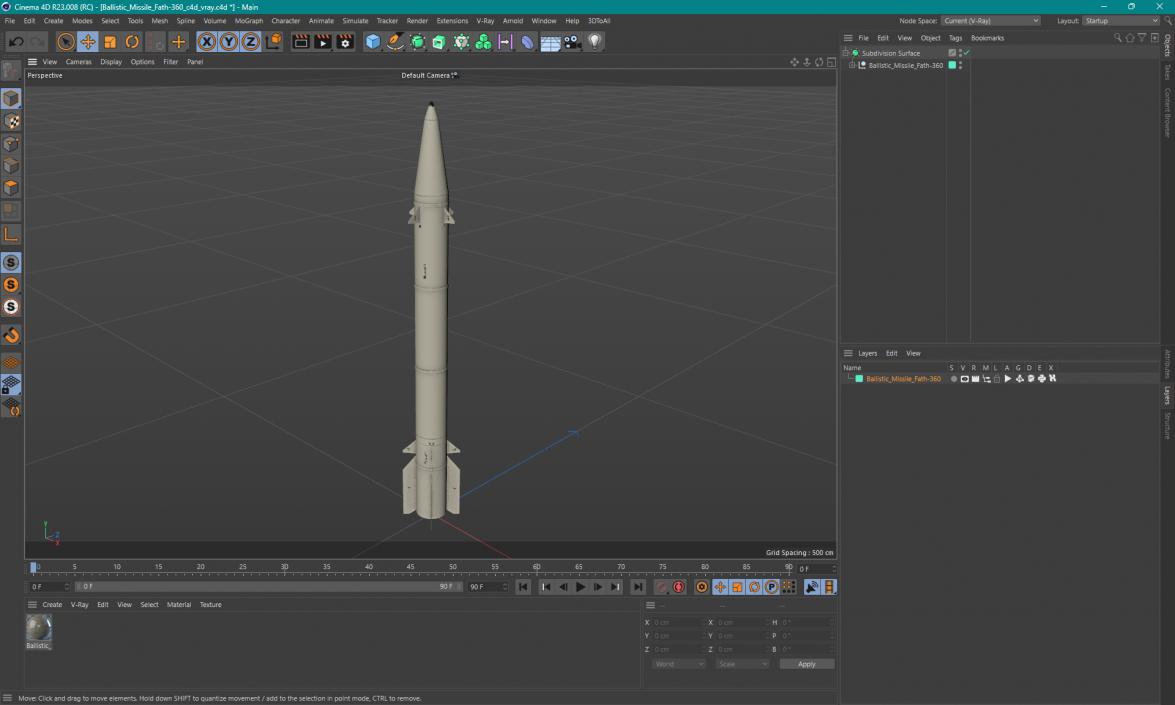 3D Ballistic Missile Fath-360