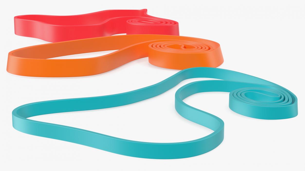 Elastic Resistance Band Set 3D