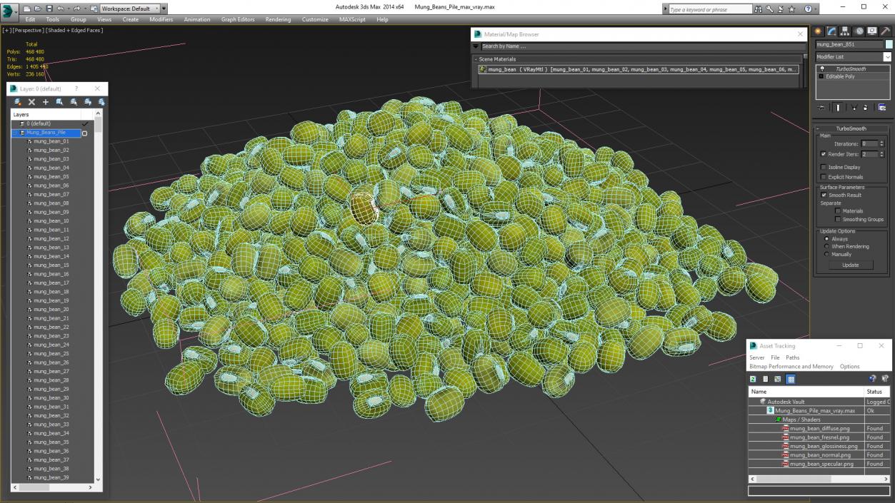 3D model Mung Beans Pile