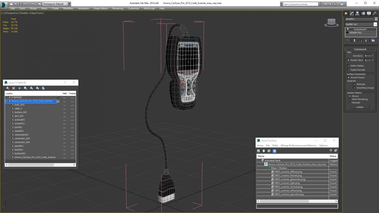 3D Innova CarScan Pro 5210 Code Scanner