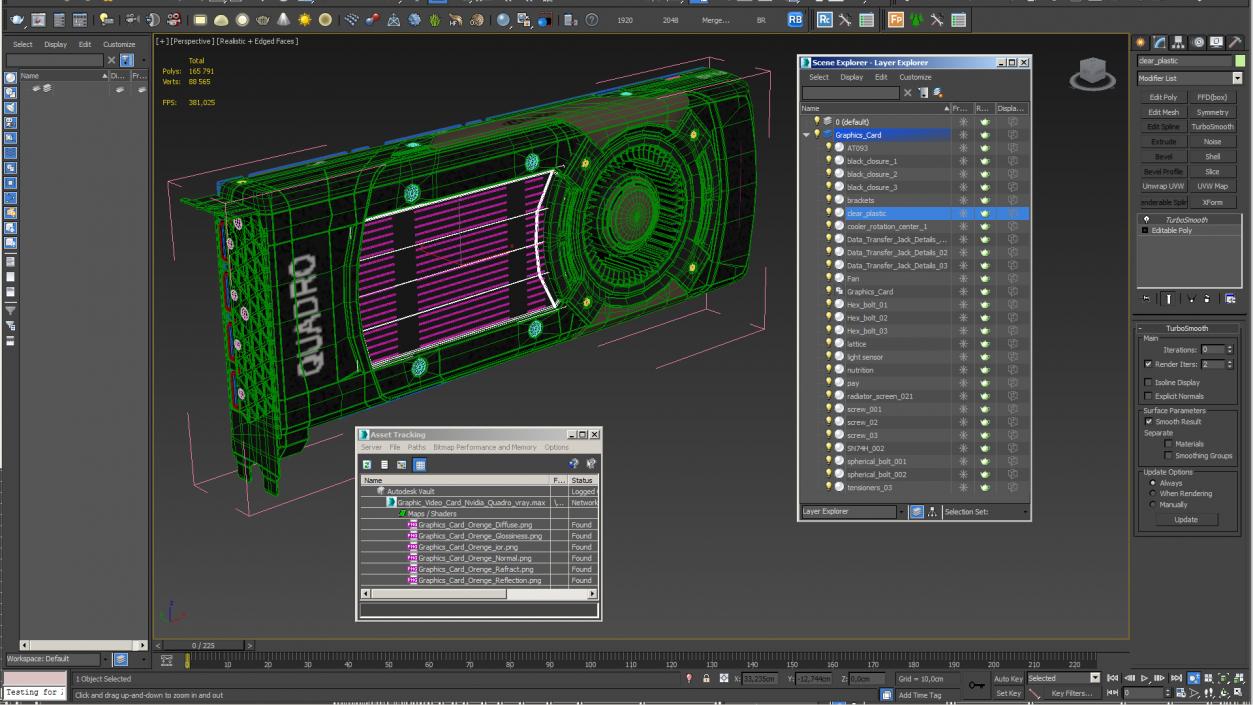 Graphic Video Card Nvidia Quadro 3D