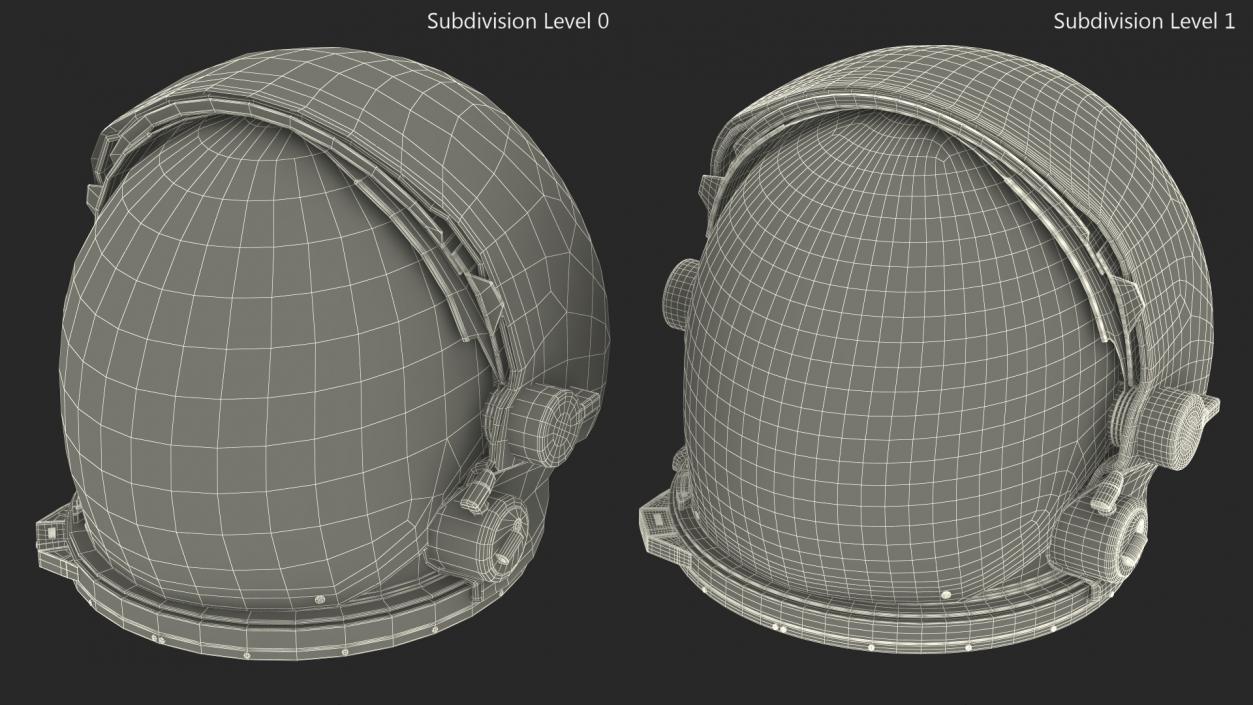 3D Astronaut Helmet 3 model