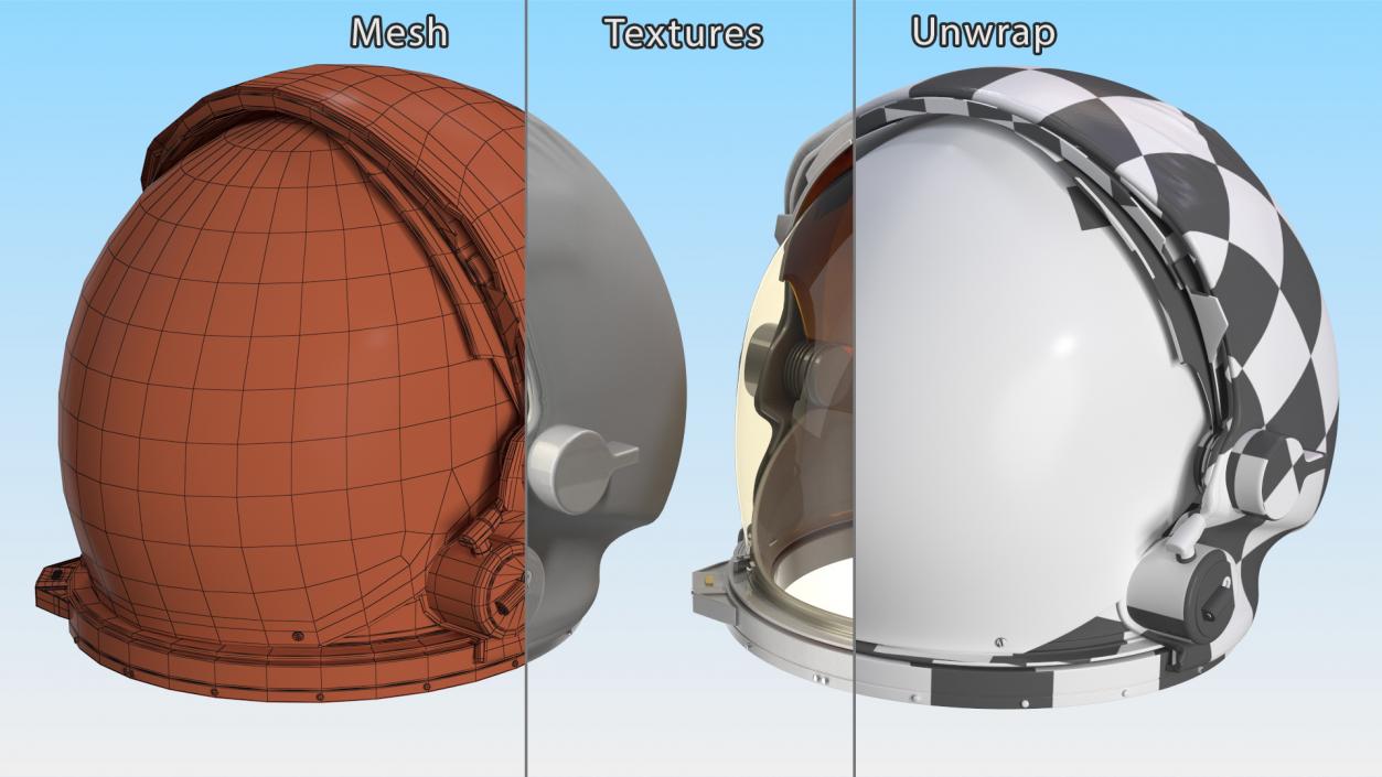 3D Astronaut Helmet 3 model