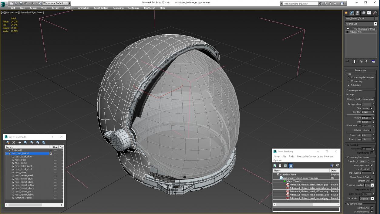 3D Astronaut Helmet 3 model