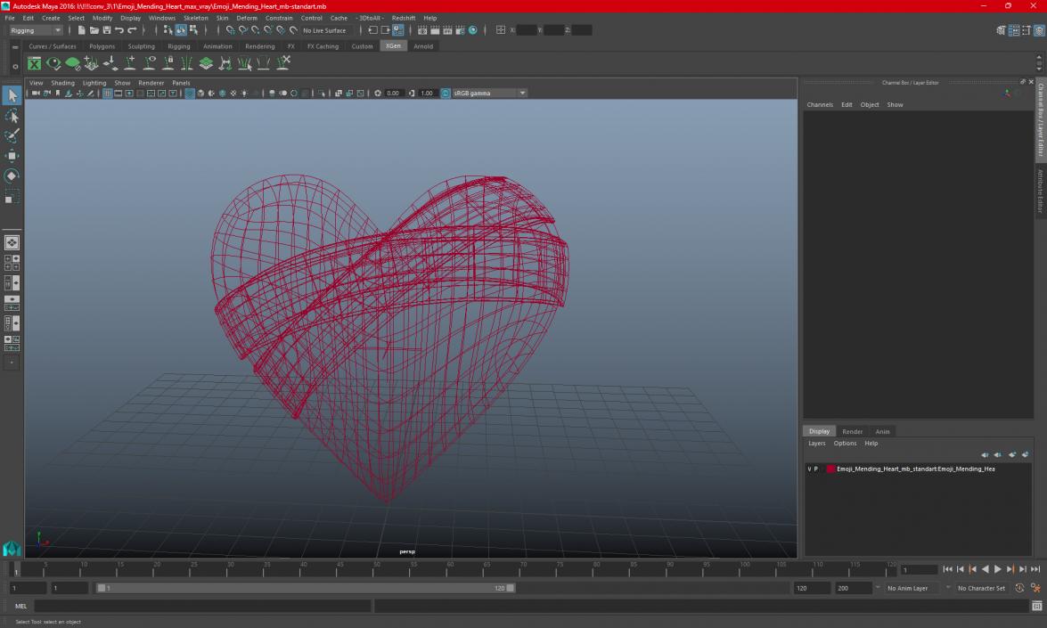 Emoji Mending Heart 3D model