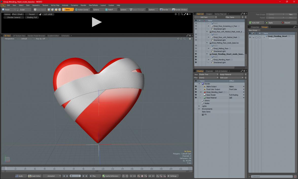 Emoji Mending Heart 3D model