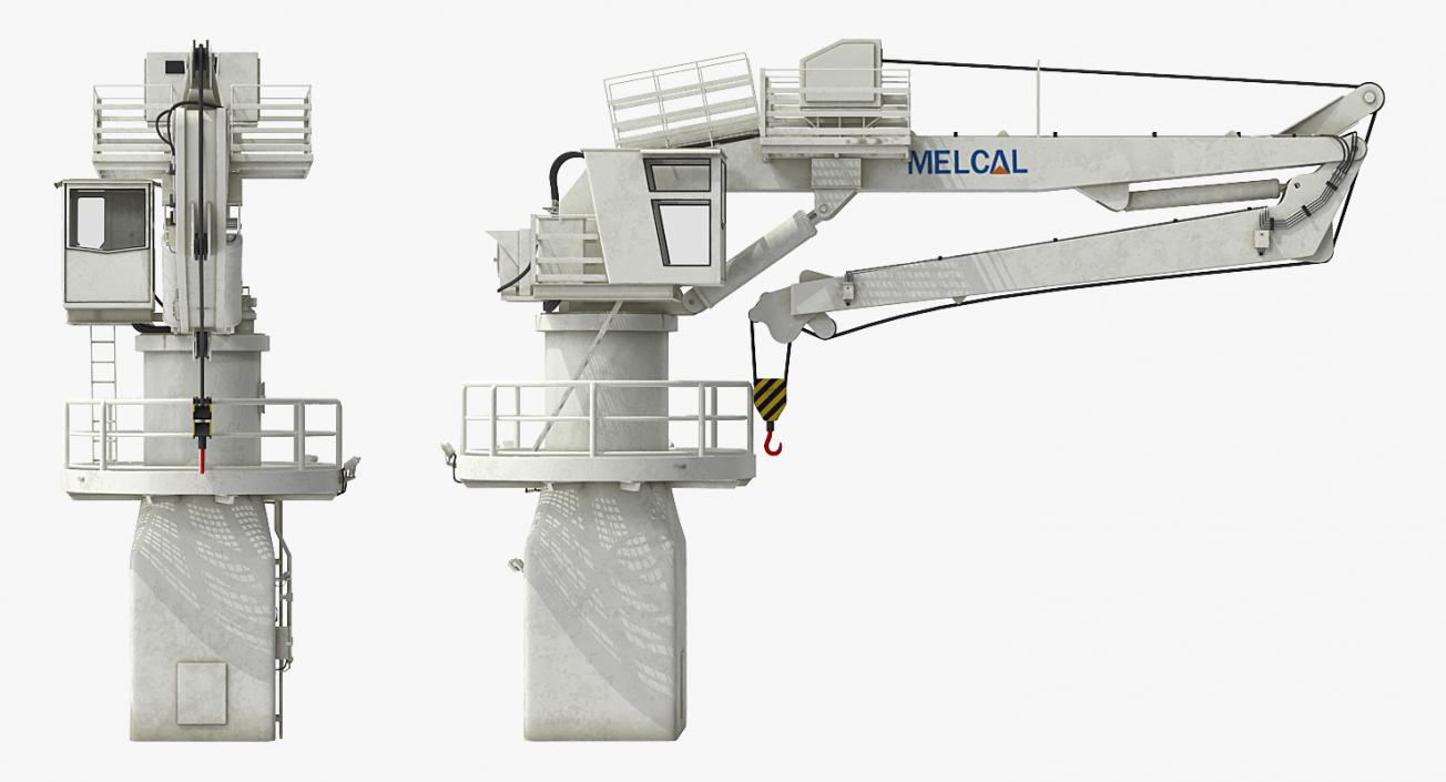 3D Crane on Ship model