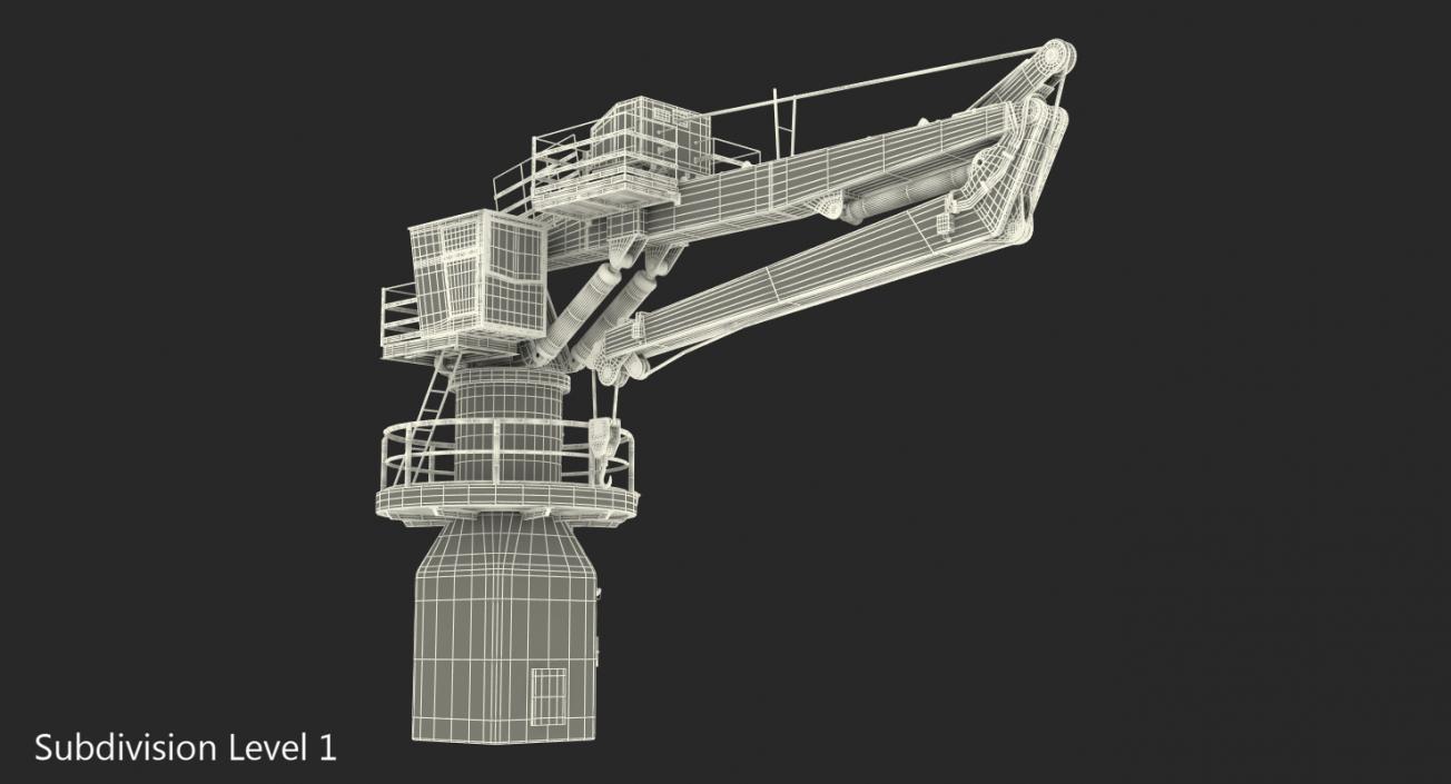 3D Crane on Ship model