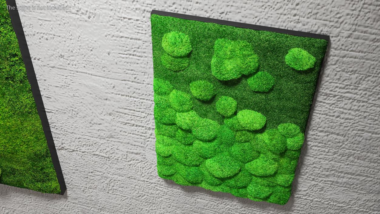 Evergreen Moss Vertical Garden Fur 3D model