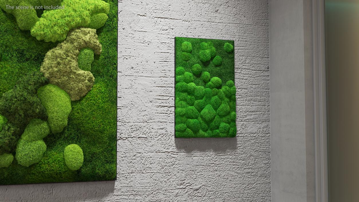 Evergreen Moss Vertical Garden Fur 3D model