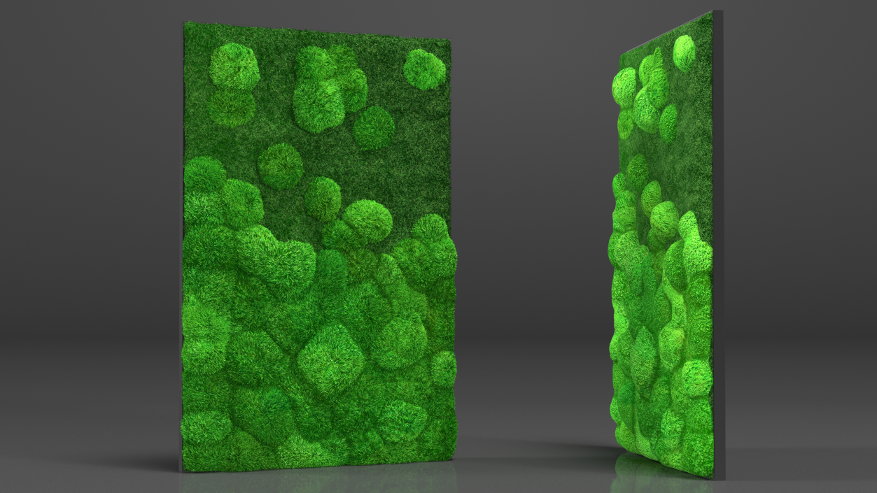 Evergreen Moss Vertical Garden Fur 3D model