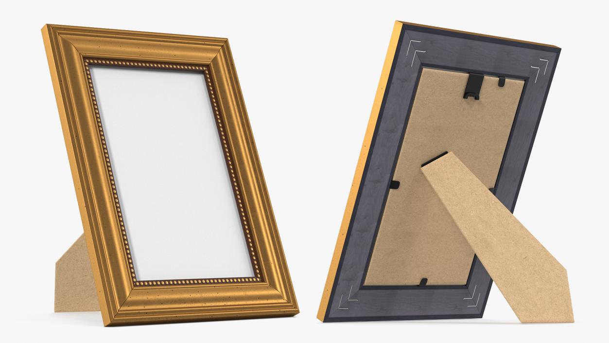 Small Gold Photo Frame 3D