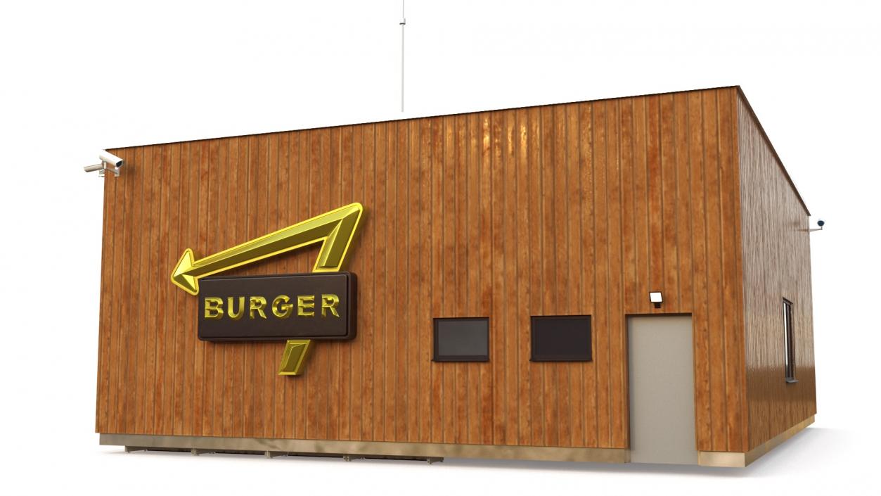 3D Small Burger Shop Building