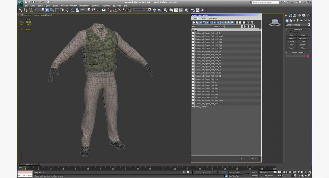 3D Military Uniform