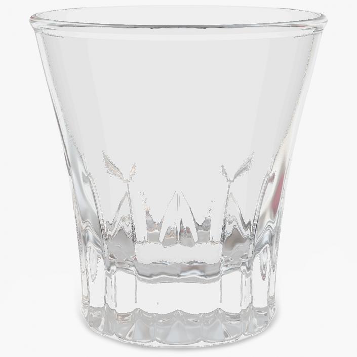 3D Faceted Shot Glass model