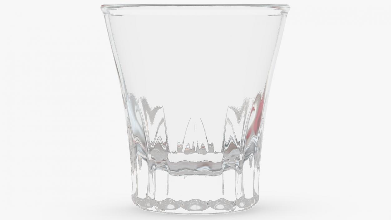 3D Faceted Shot Glass model