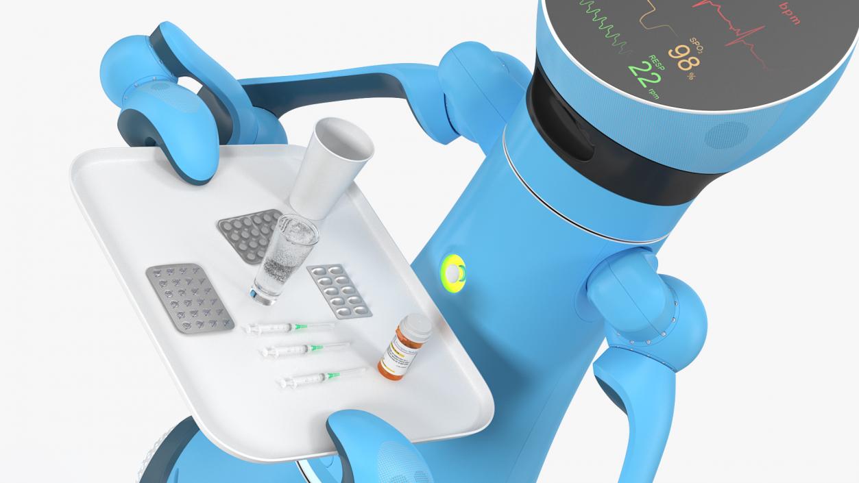 3D model Medical Service Robot with Medicine