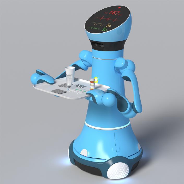 3D model Medical Service Robot with Medicine