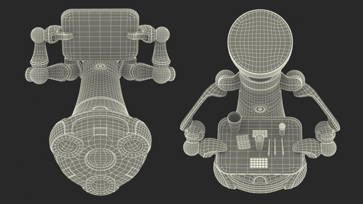 3D model Medical Service Robot with Medicine