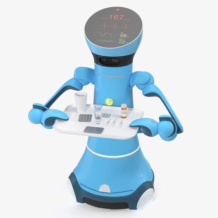 3D model Medical Service Robot with Medicine