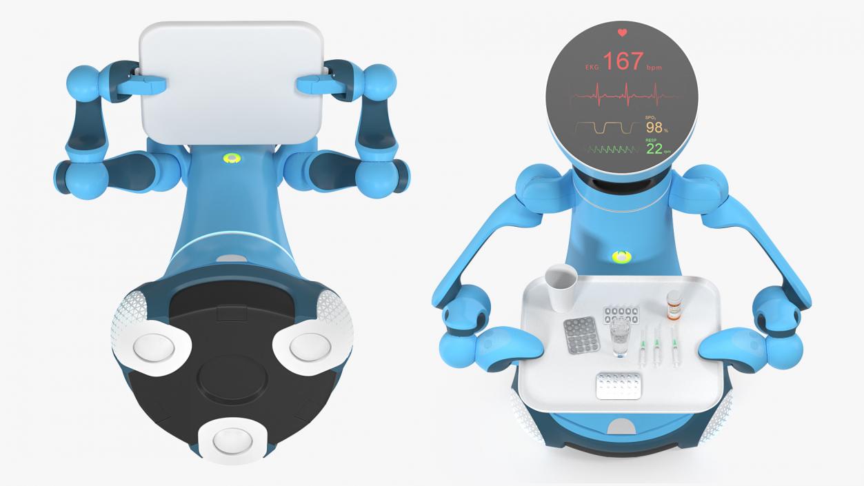 3D model Medical Service Robot with Medicine