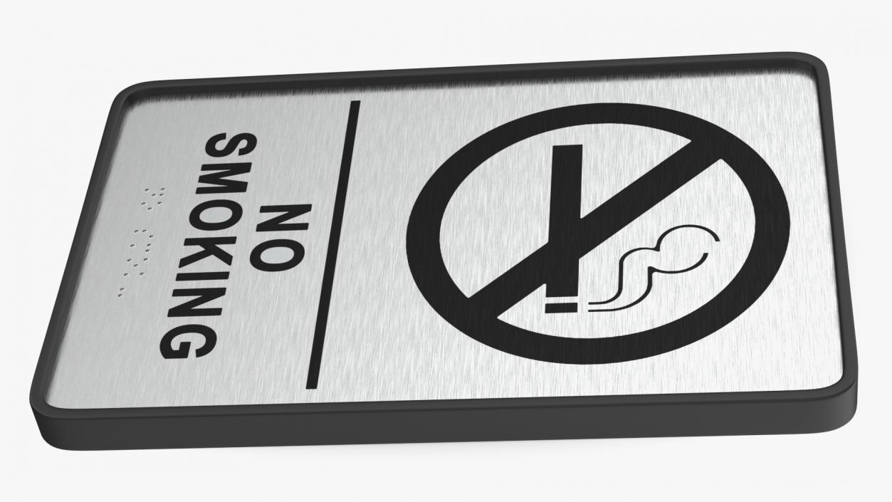 3D model No Smoking Sign