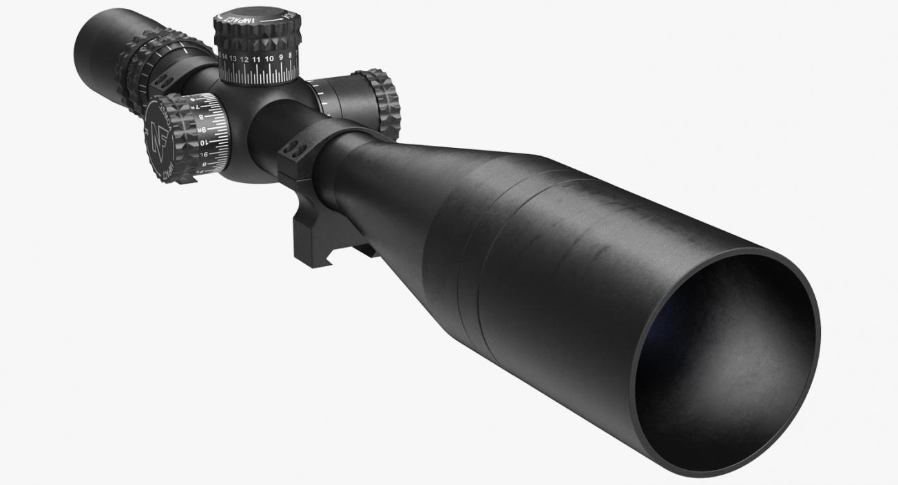 3D Sniper Rifle Scope model