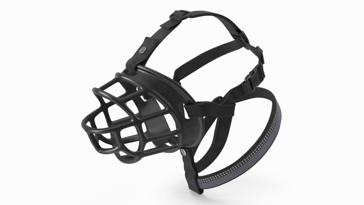 Baskerville Muzzle for Xoloitzcuintli 3D