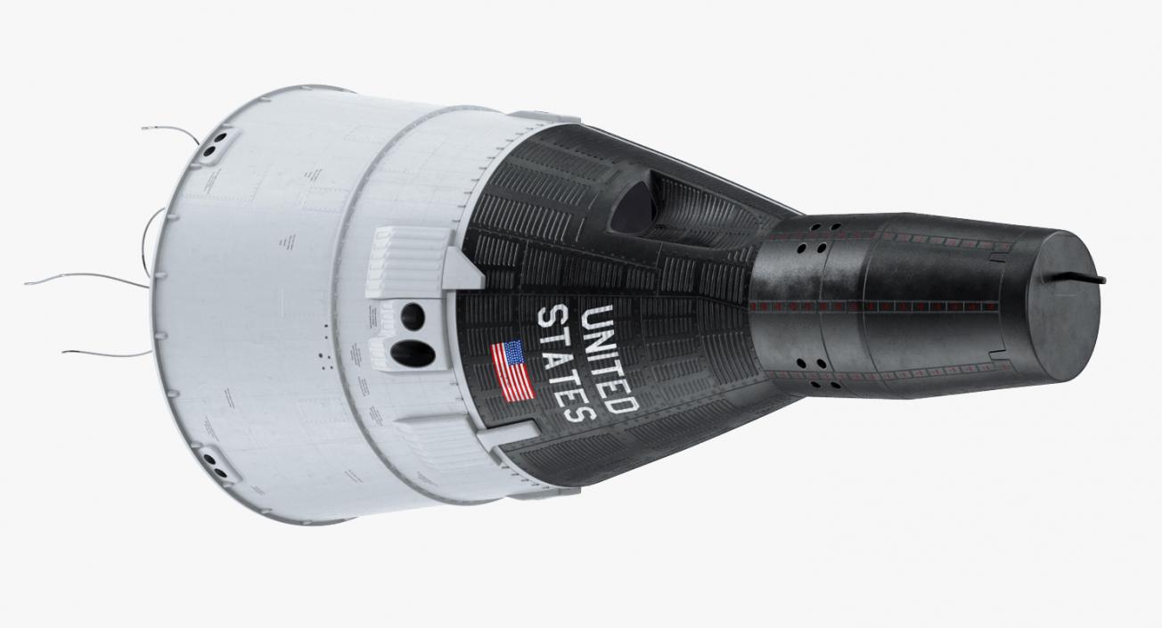 3D US Spacecraft Capsules Collection model