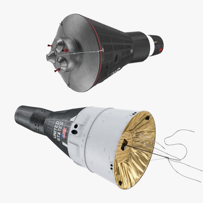 3D US Spacecraft Capsules Collection model