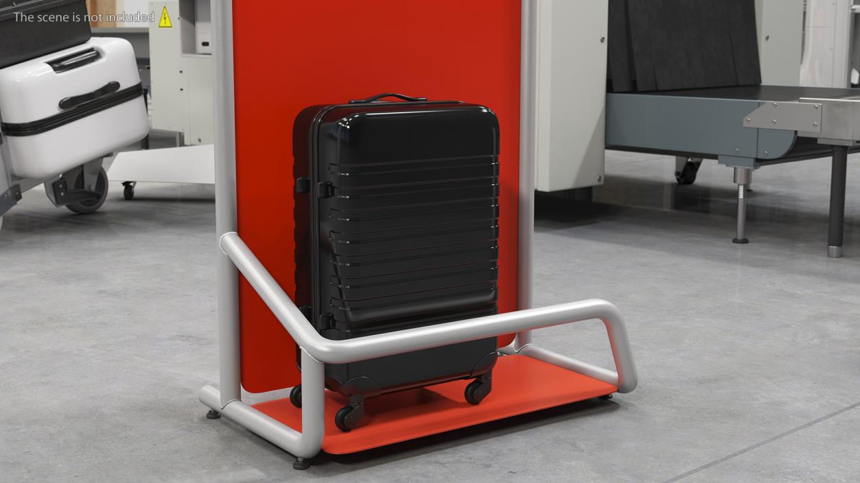 3D Luggage Airport Unit New Red model