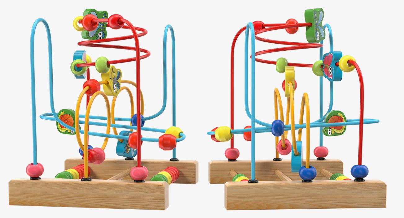 3D Baby Learning Early Education Wooden Maze