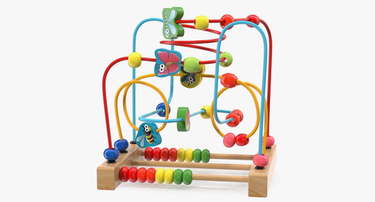 3D Baby Learning Early Education Wooden Maze