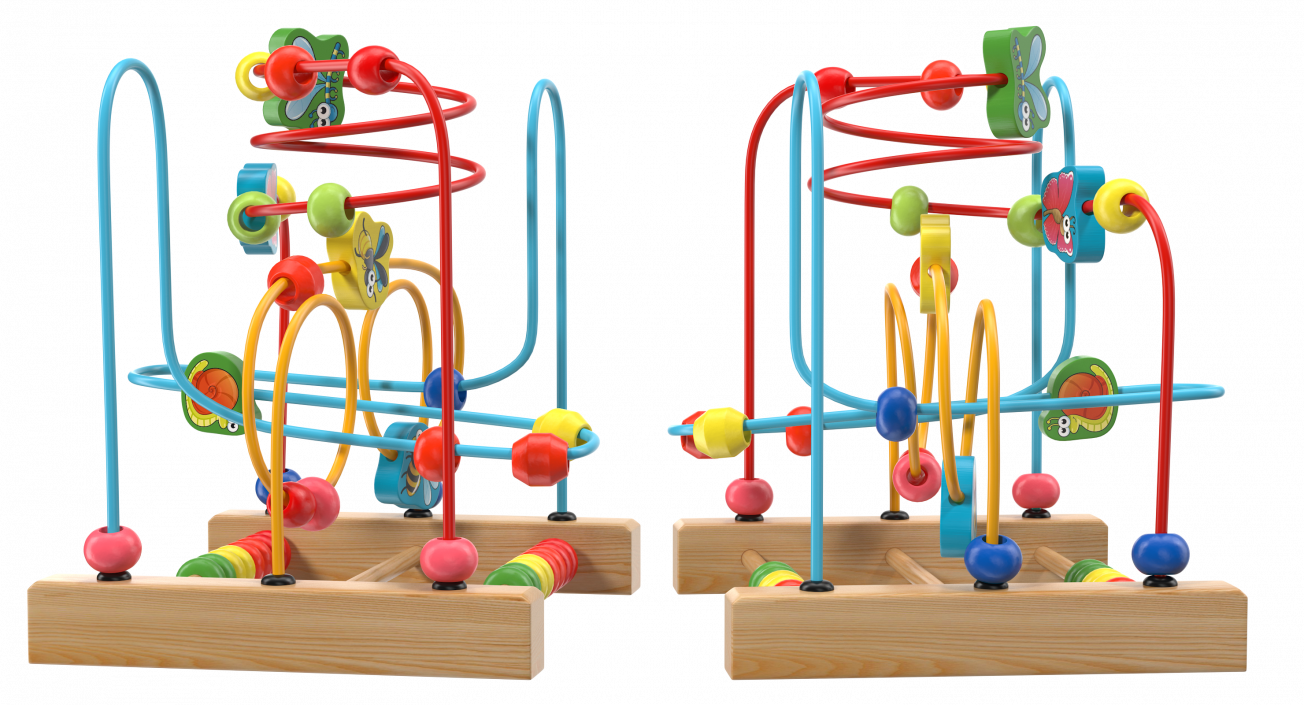 3D Baby Learning Early Education Wooden Maze