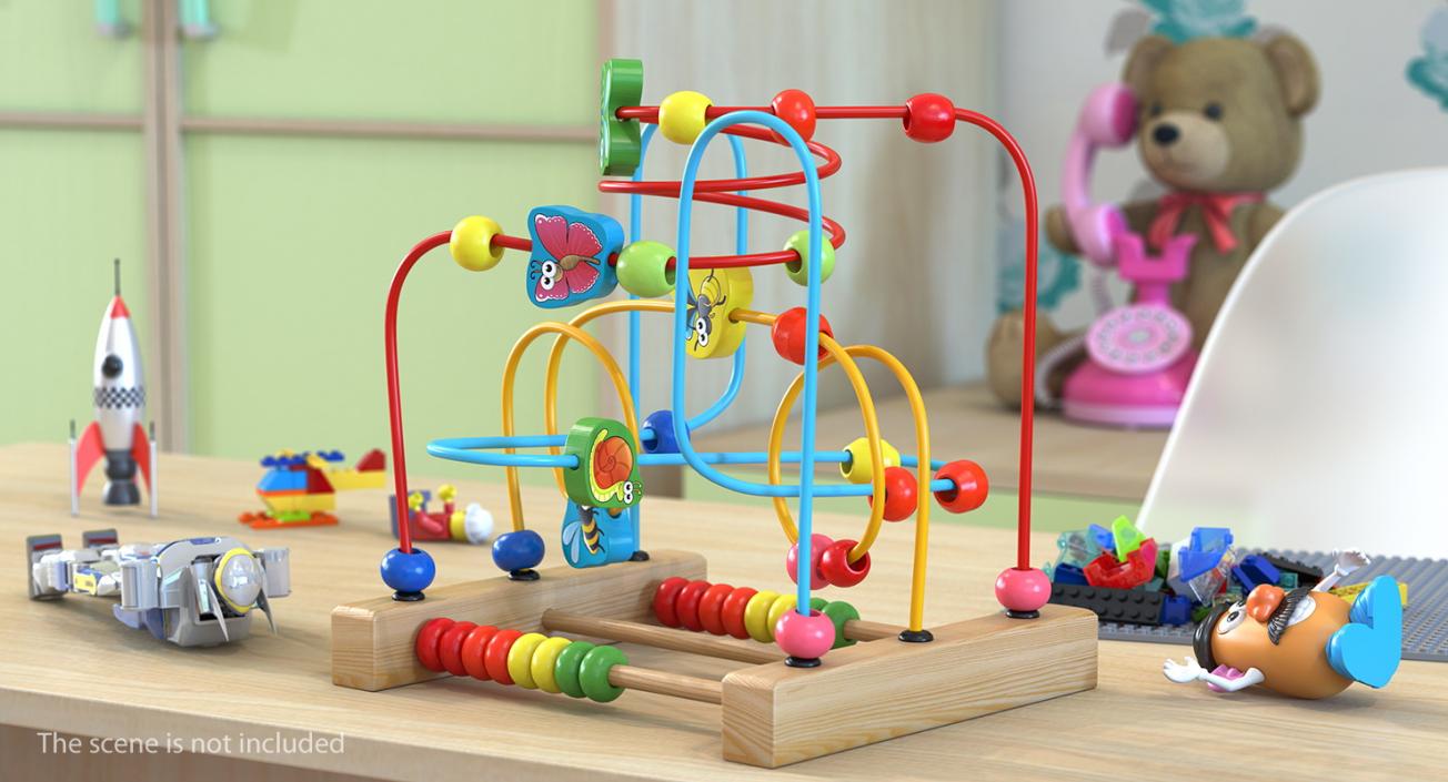 3D Baby Learning Early Education Wooden Maze