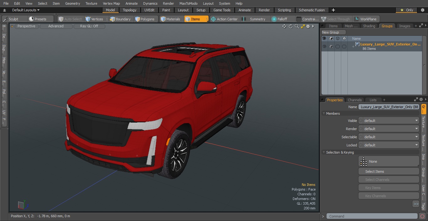 3D model Luxury Large SUV Exterior Only