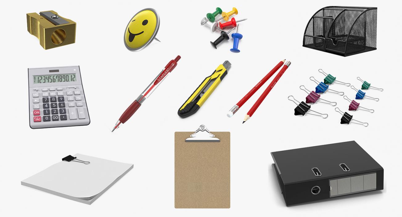 3D Stationery Collection 5 model