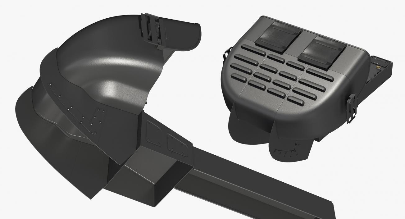 3D model Helicopter Instrument Control Panel