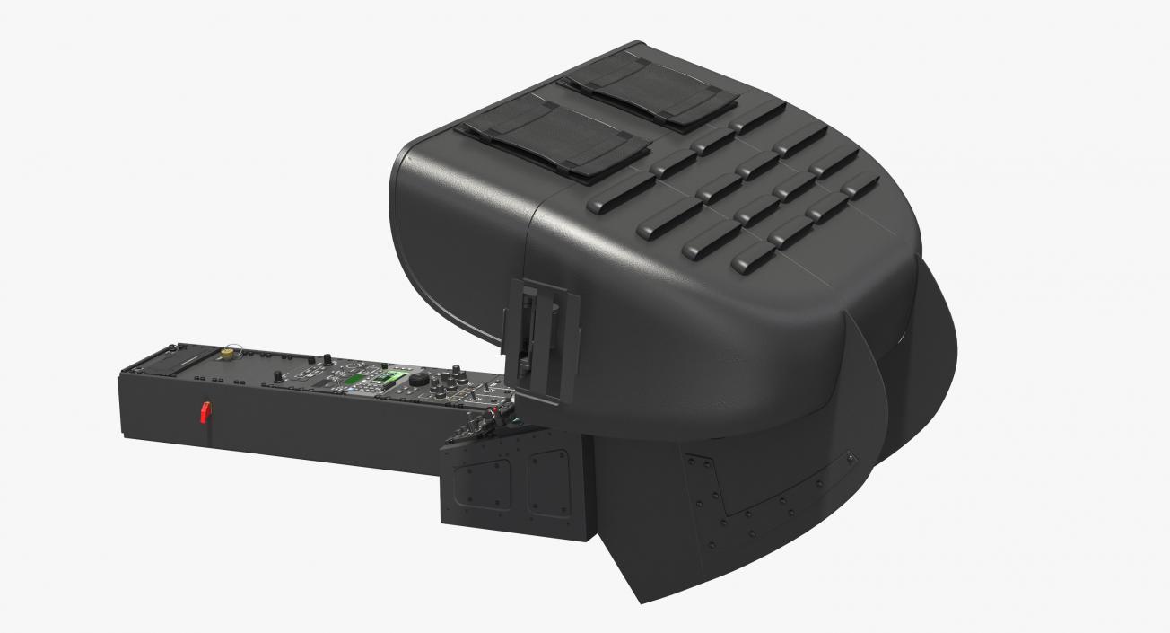 3D model Helicopter Instrument Control Panel