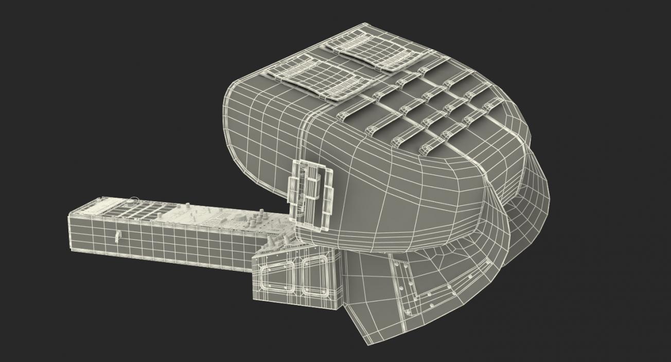 3D model Helicopter Instrument Control Panel