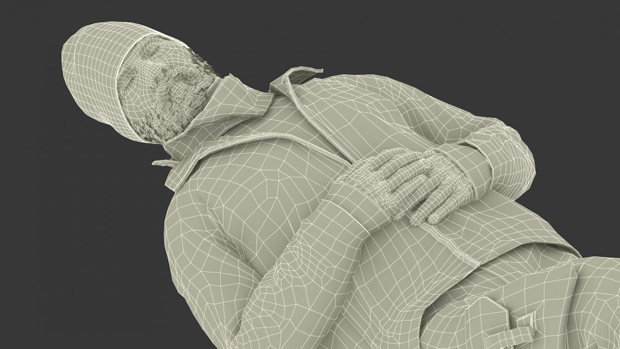 3D Sleeping Homeless Man