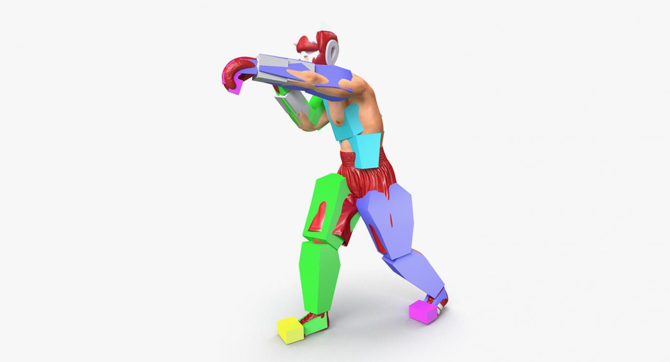 Rigged Boxers 3D Models Collection 3D model