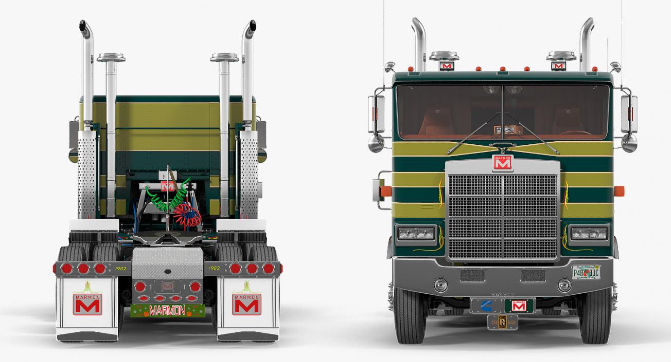 Marmon 110P Truck Rigged 3D model