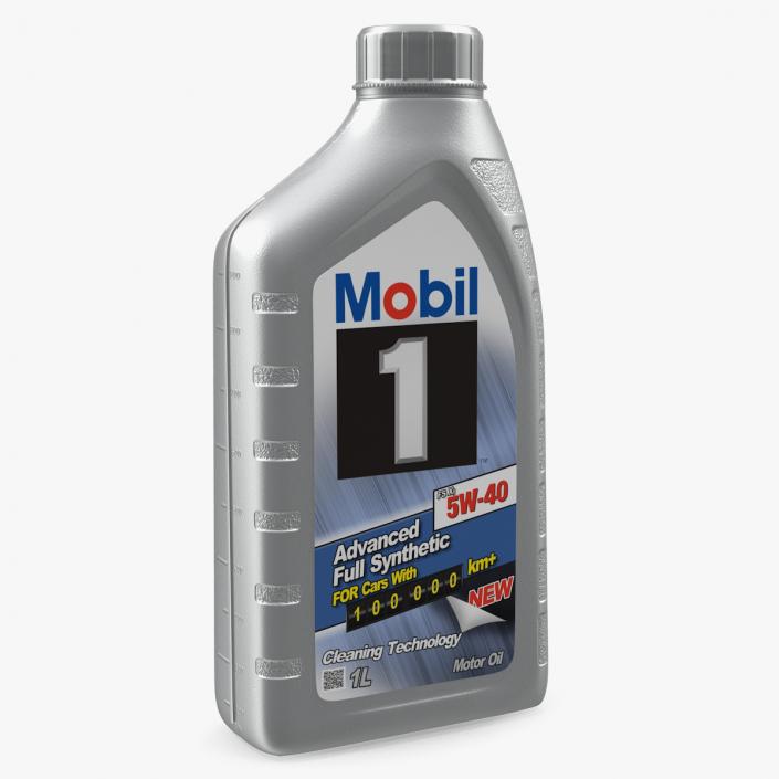 3D model Bottle 1L Motor Oil Mobil