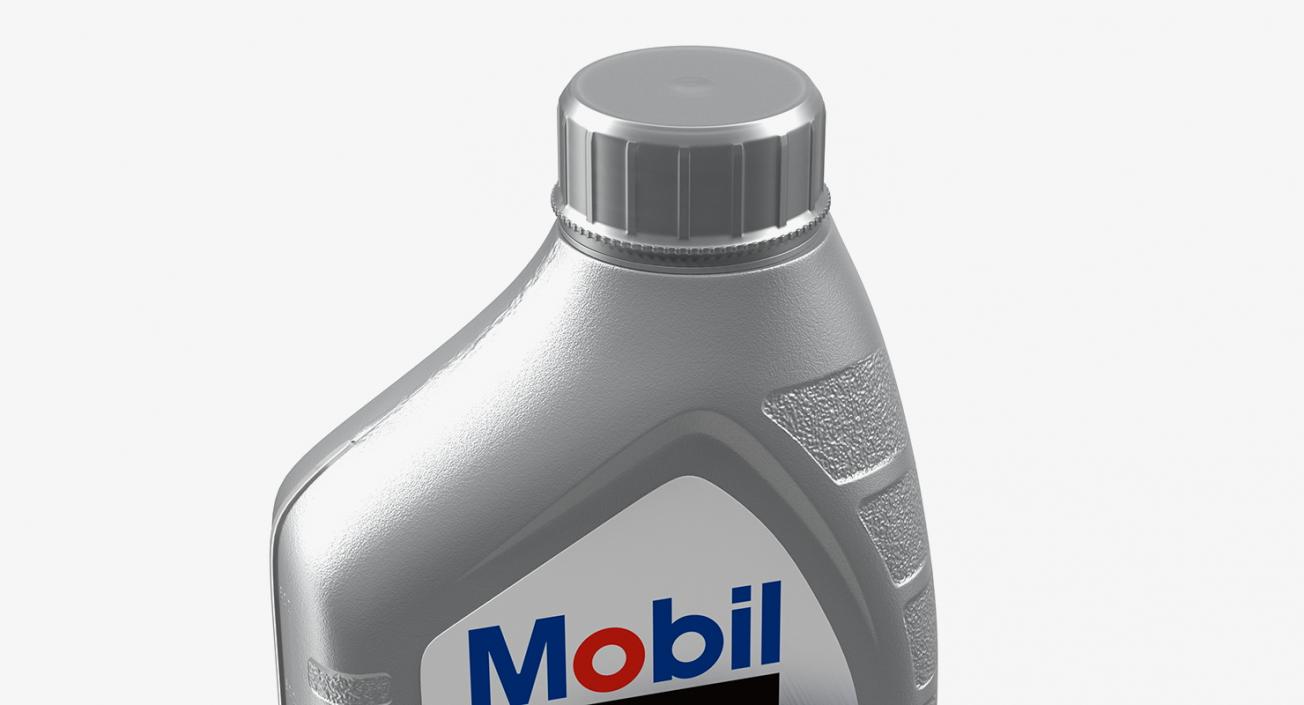 3D model Bottle 1L Motor Oil Mobil