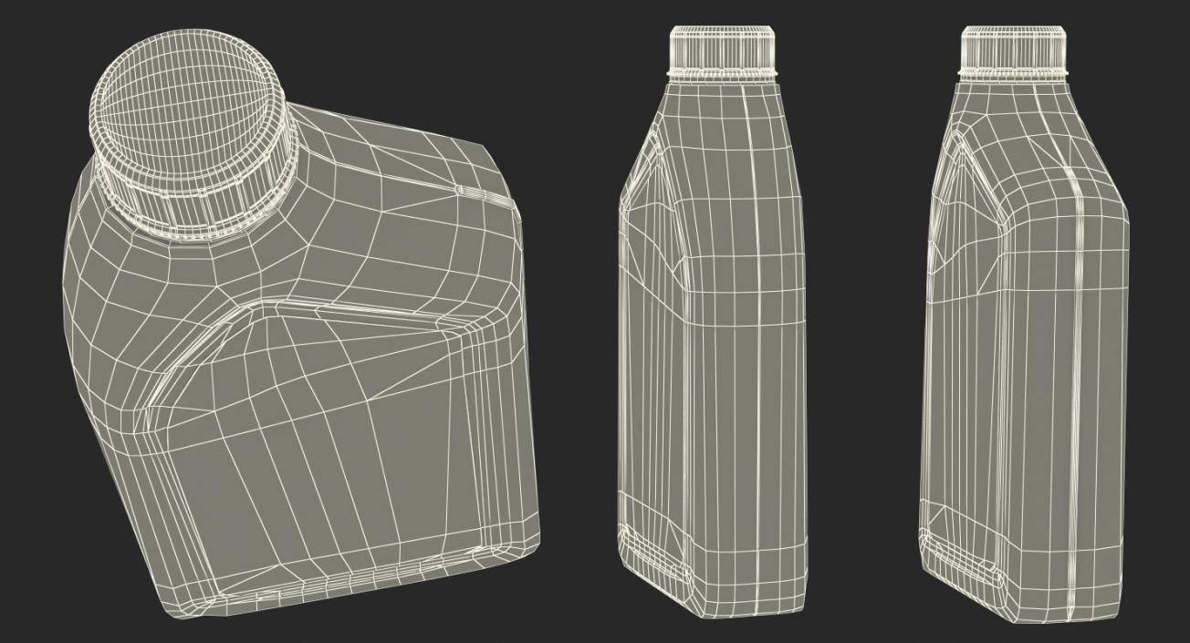 3D model Bottle 1L Motor Oil Mobil