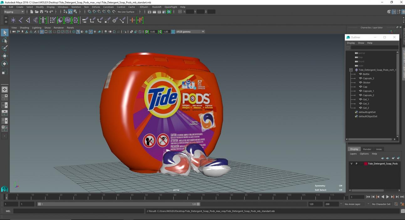 3D Tide Detergent Soap Pods 2